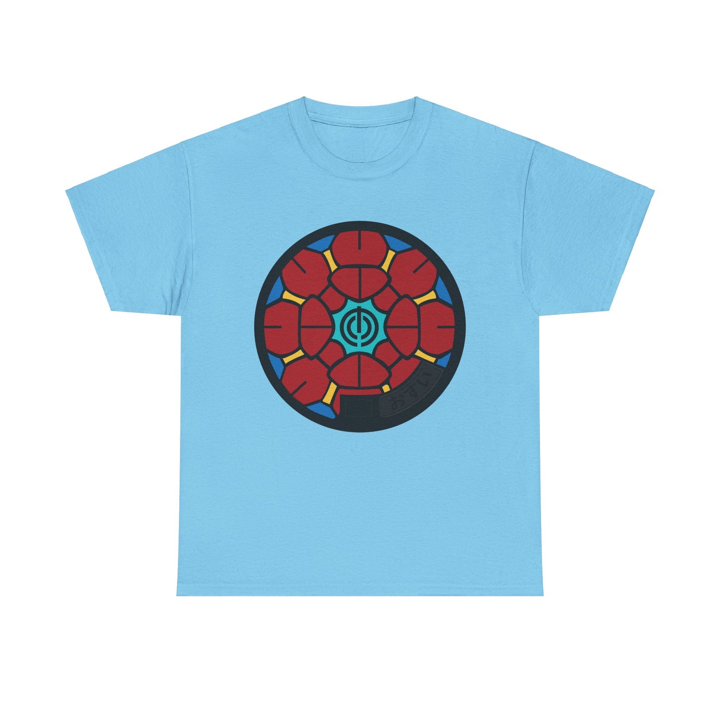 Okinawa Naha Japan Manhole - Hanagasa Drainspotters Japan Unisex Heavy Cotton Tee