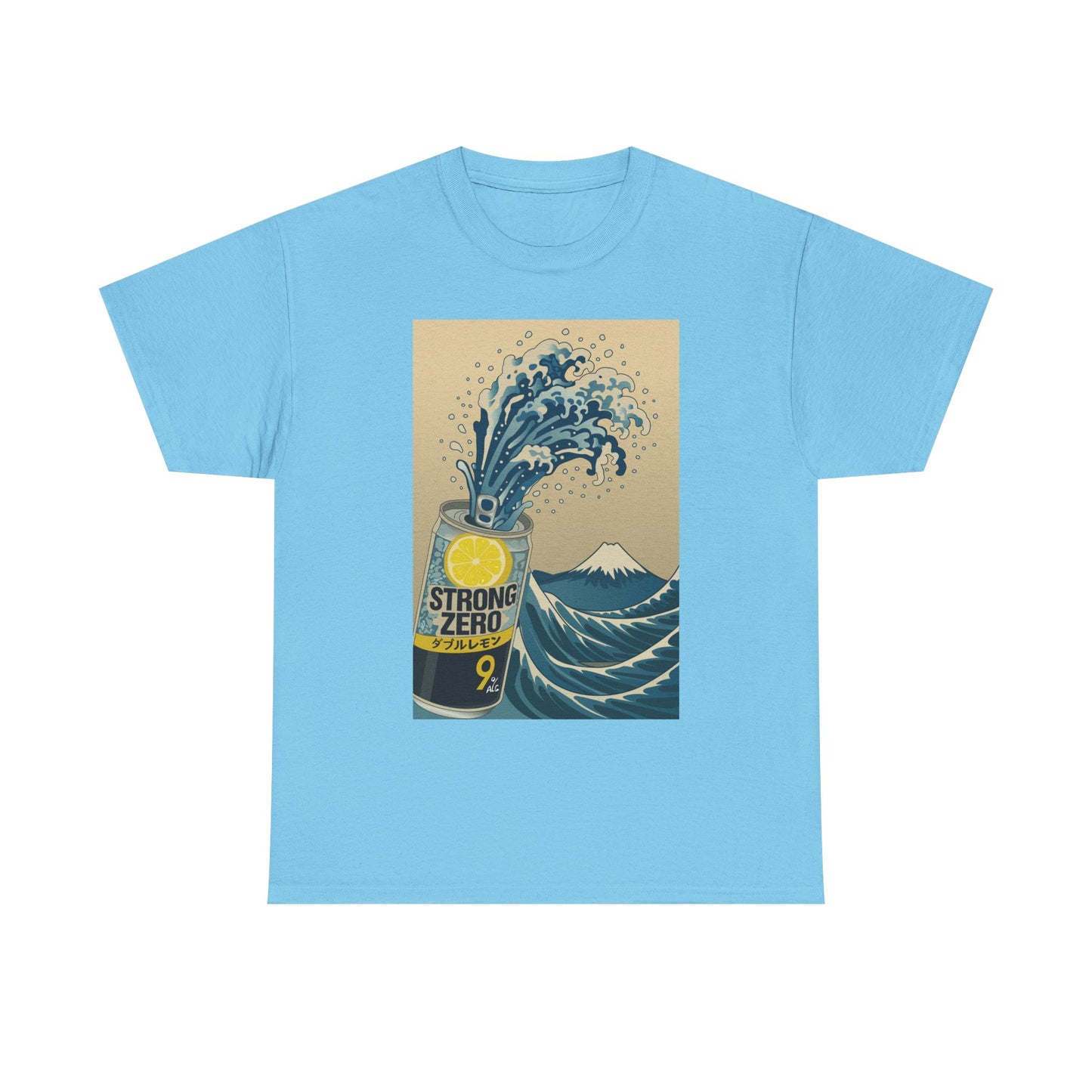 Strong Zero Wave Unisex Heavy Cotton Tee - Perfect for Beach Lovers and Casual Outings