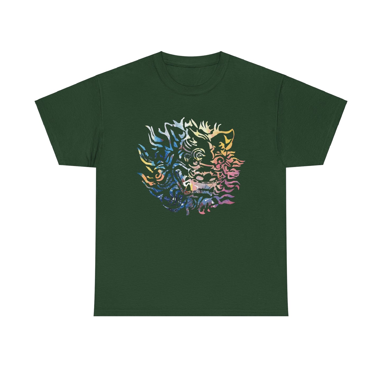 Okinawa Shisha 沖縄の守り神 シーサー Unisex Heavy Cotton Tee