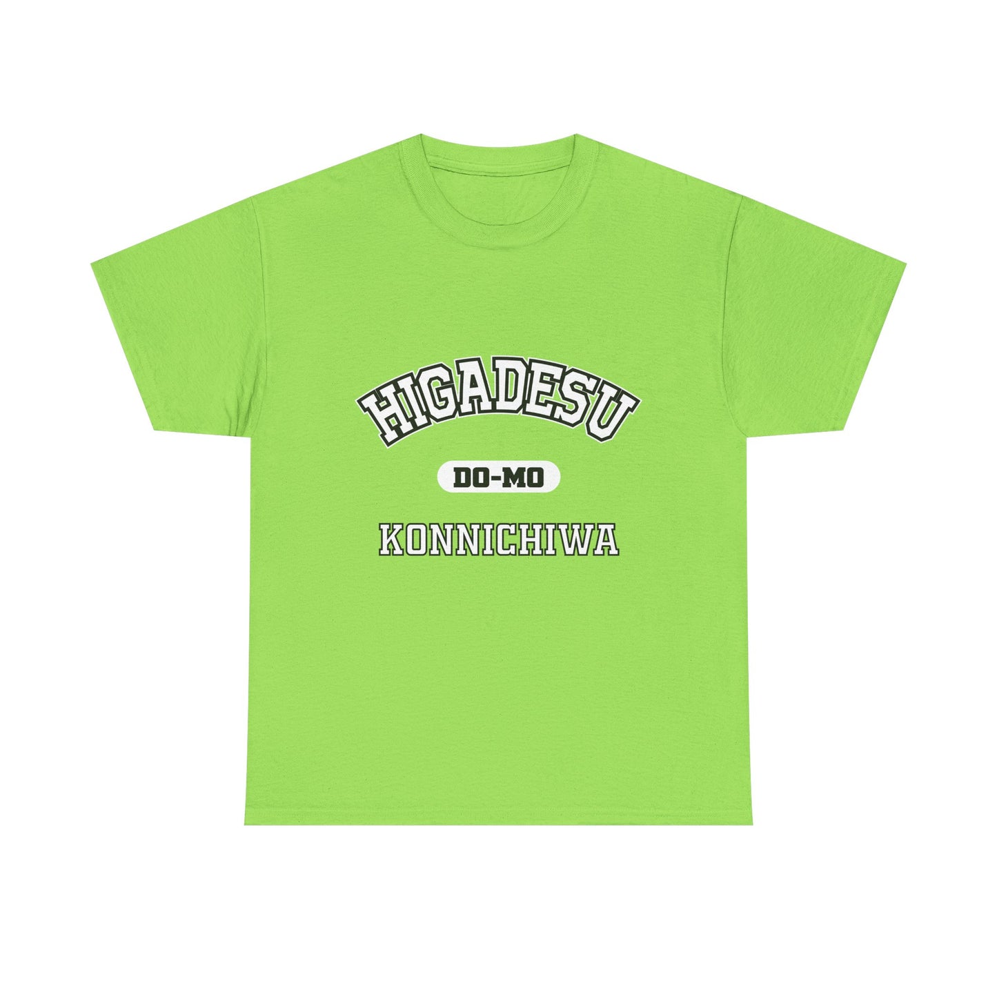 HIGA DESU KONNICHIWA Okinawa Higa Family Name Pride, Gift, Festival WearHigadesu Do-Mo Konnichiwa Shirt