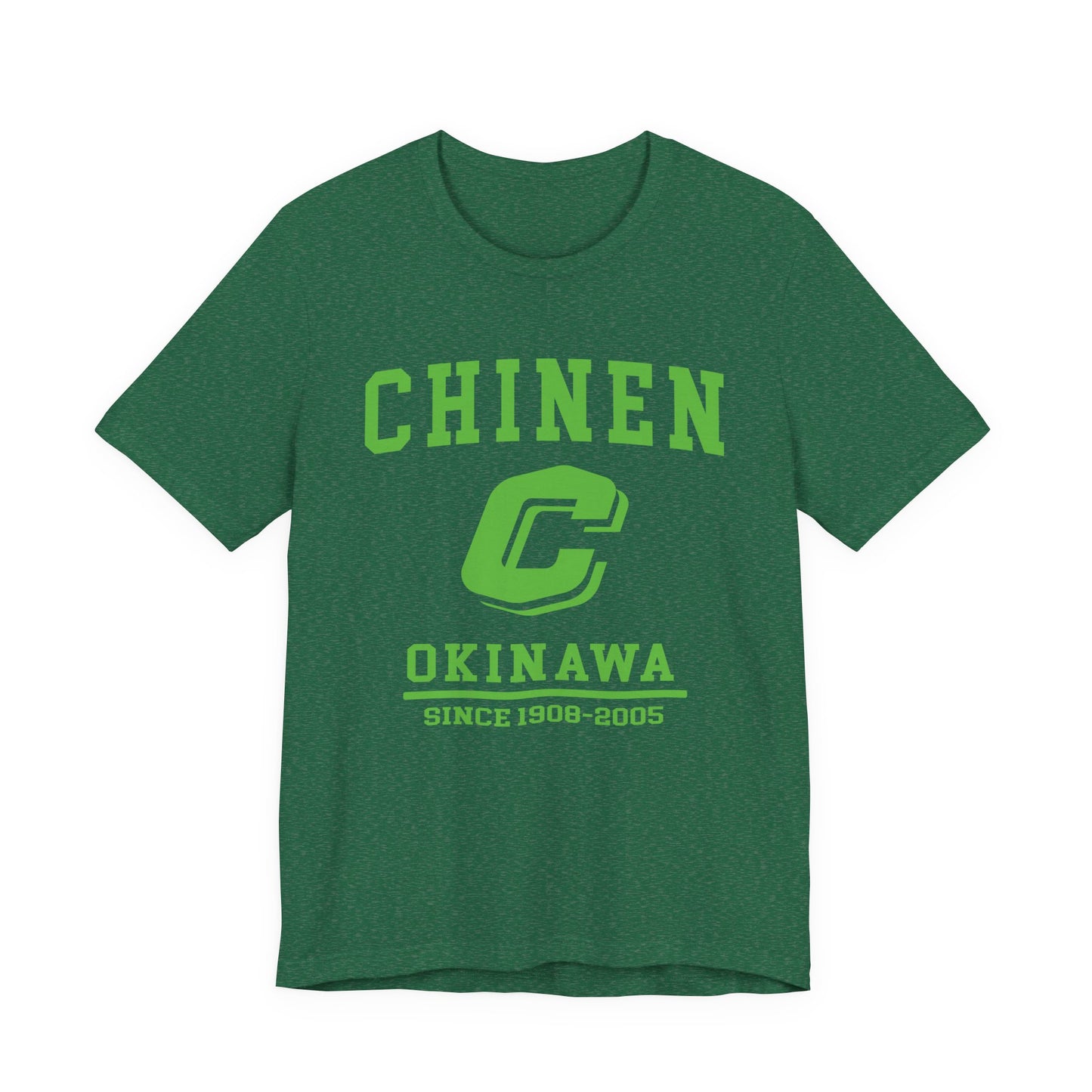 Chinen Okinawa Unisex Jersey Tee - Retro Style, Casual Comfort