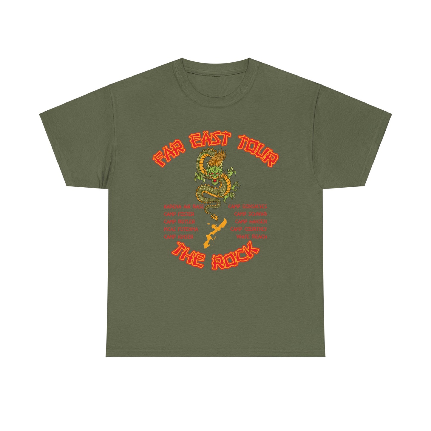 Far East Tour Okinawa Japan Unisex Heavy Cotton Tee