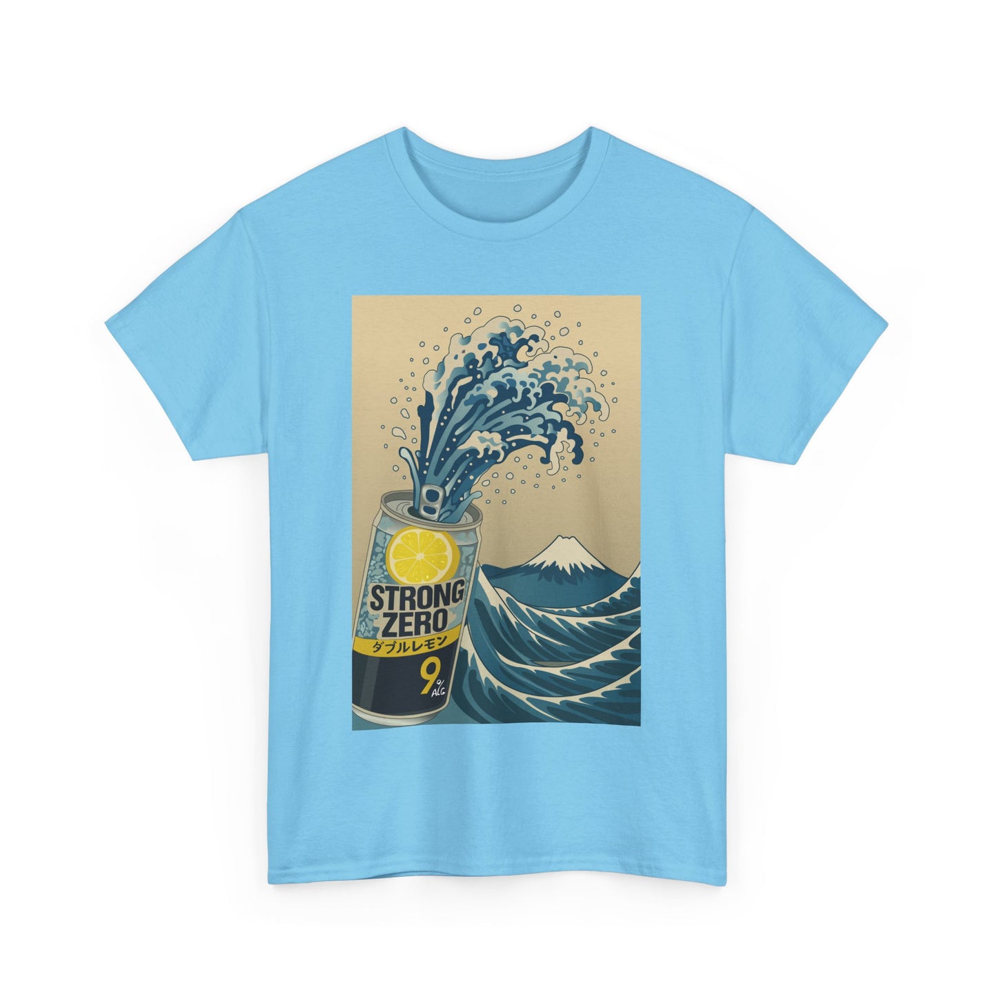 Strong Zero Wave Unisex Heavy Cotton Tee - Perfect for Beach Lovers and Casual Outings