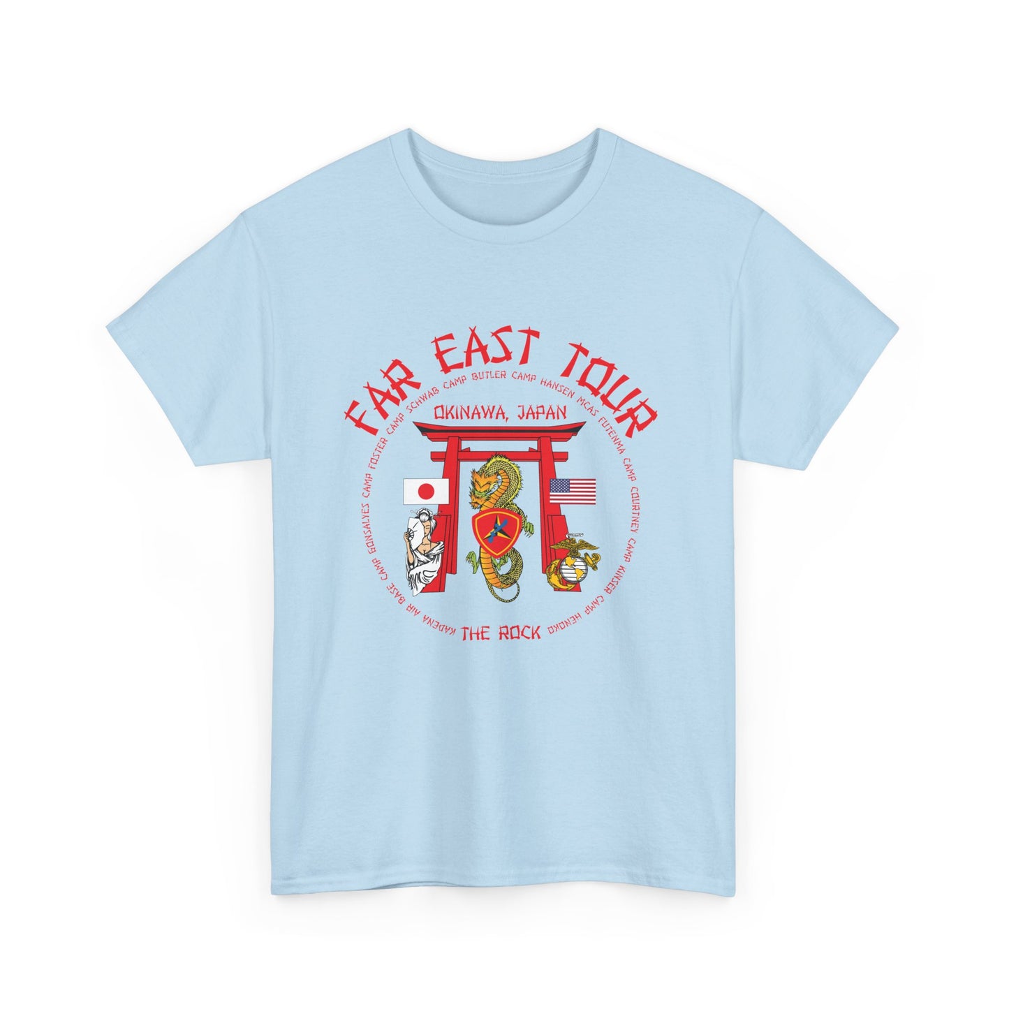 Far East Tour Okinawa Japan Unisex Heavy Cotton Tee