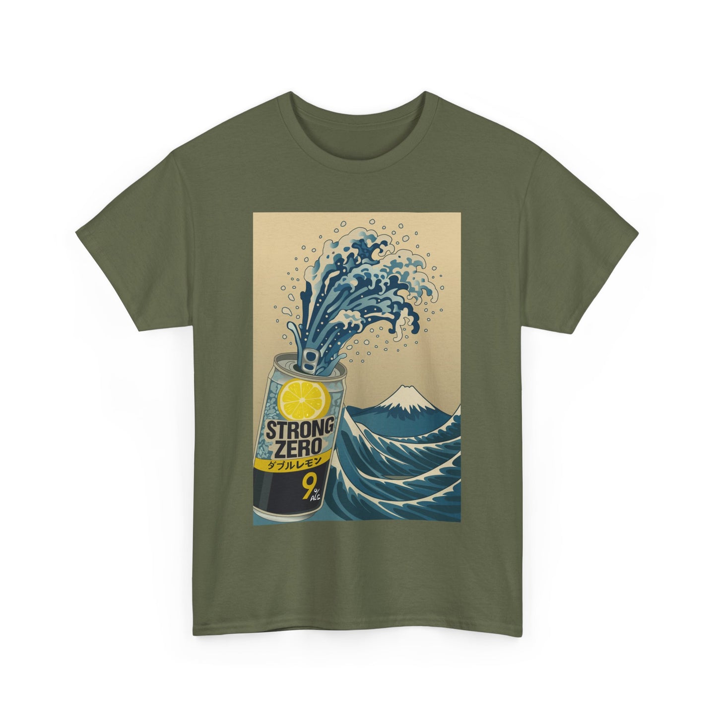Strong Zero Wave Unisex Heavy Cotton Tee - Perfect for Beach Lovers and Casual Outings