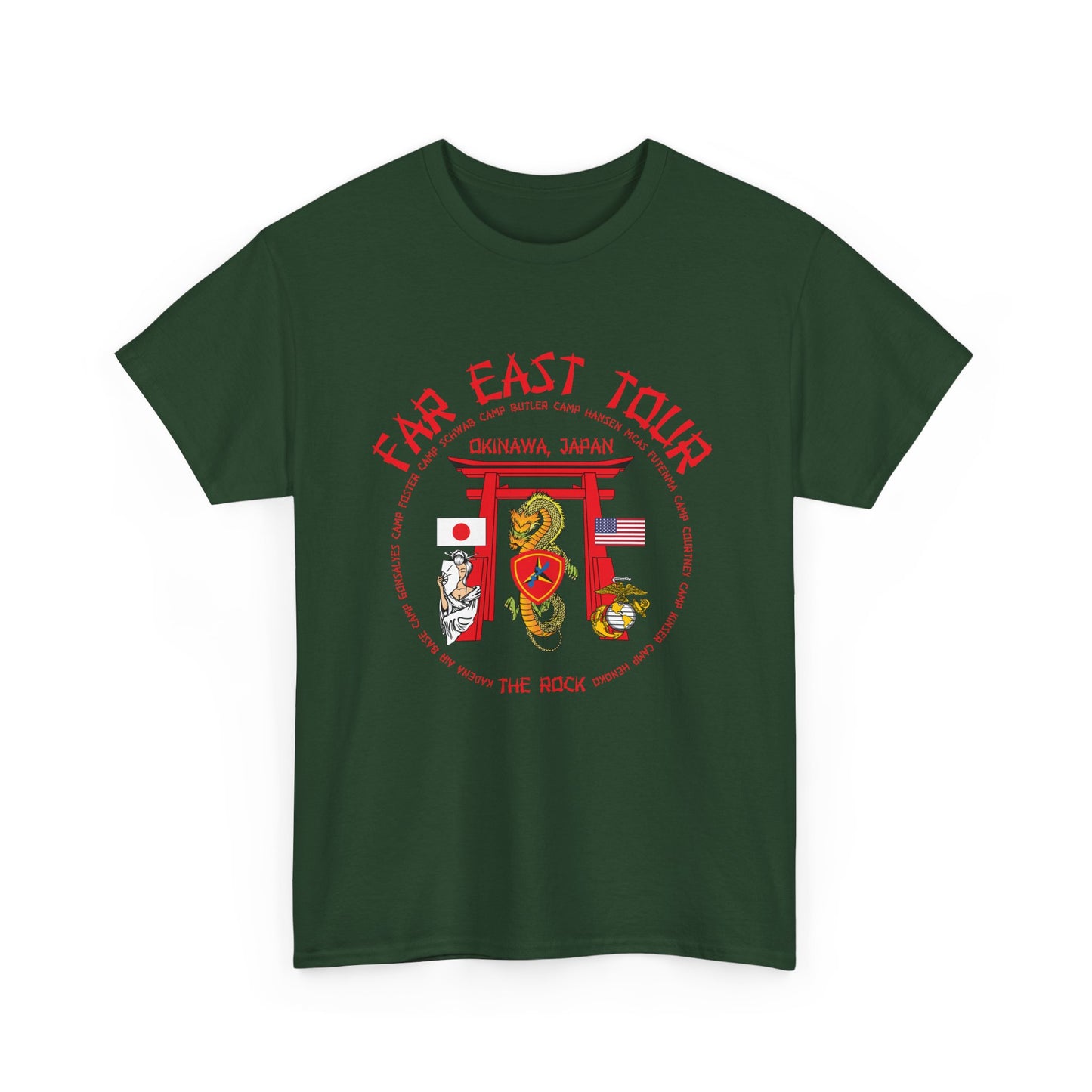 Far East Tour Okinawa Japan Unisex Heavy Cotton Tee