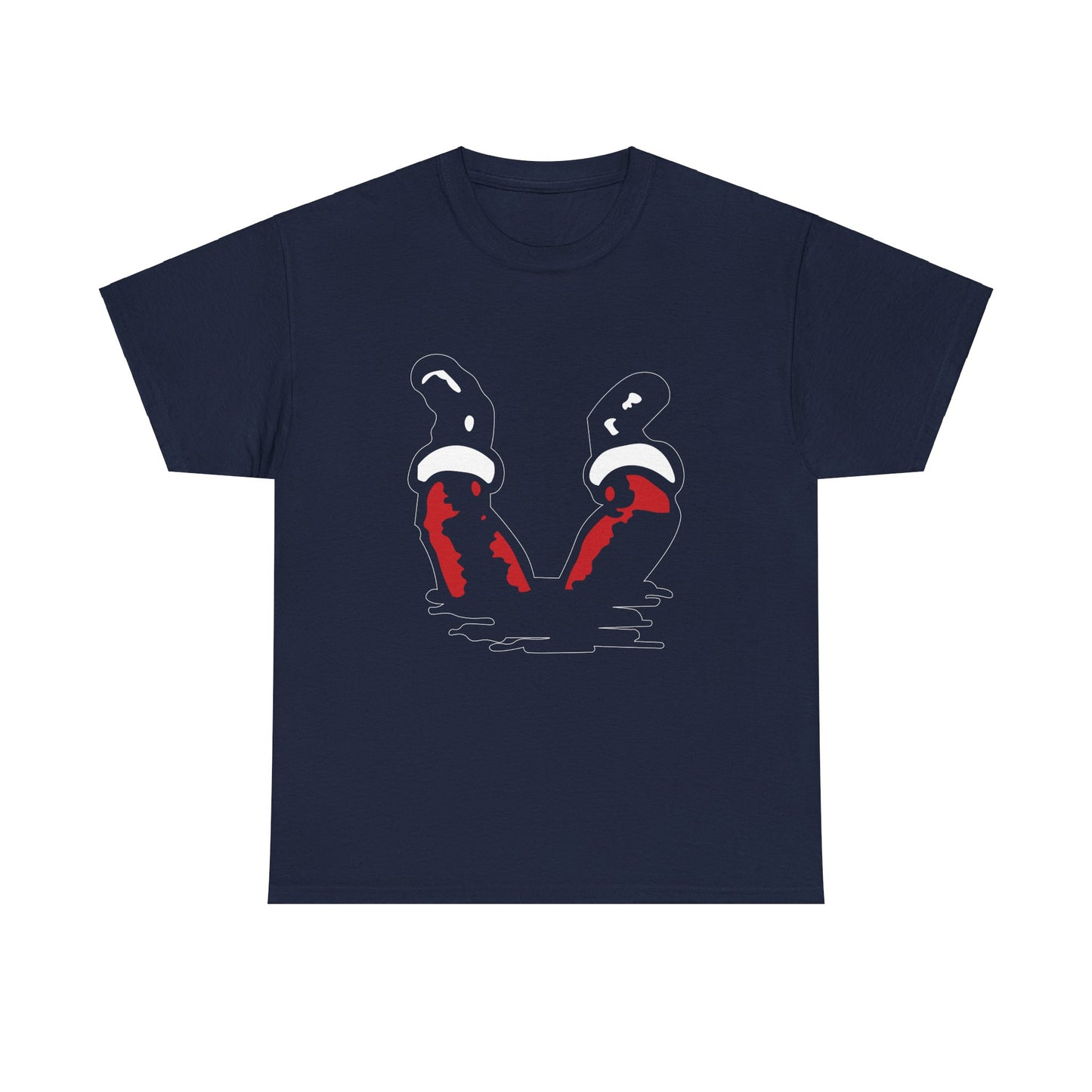 End of Santa サンタ終了 Santa is gone missing ....slipped Unisex Heavy Cotton Tee
