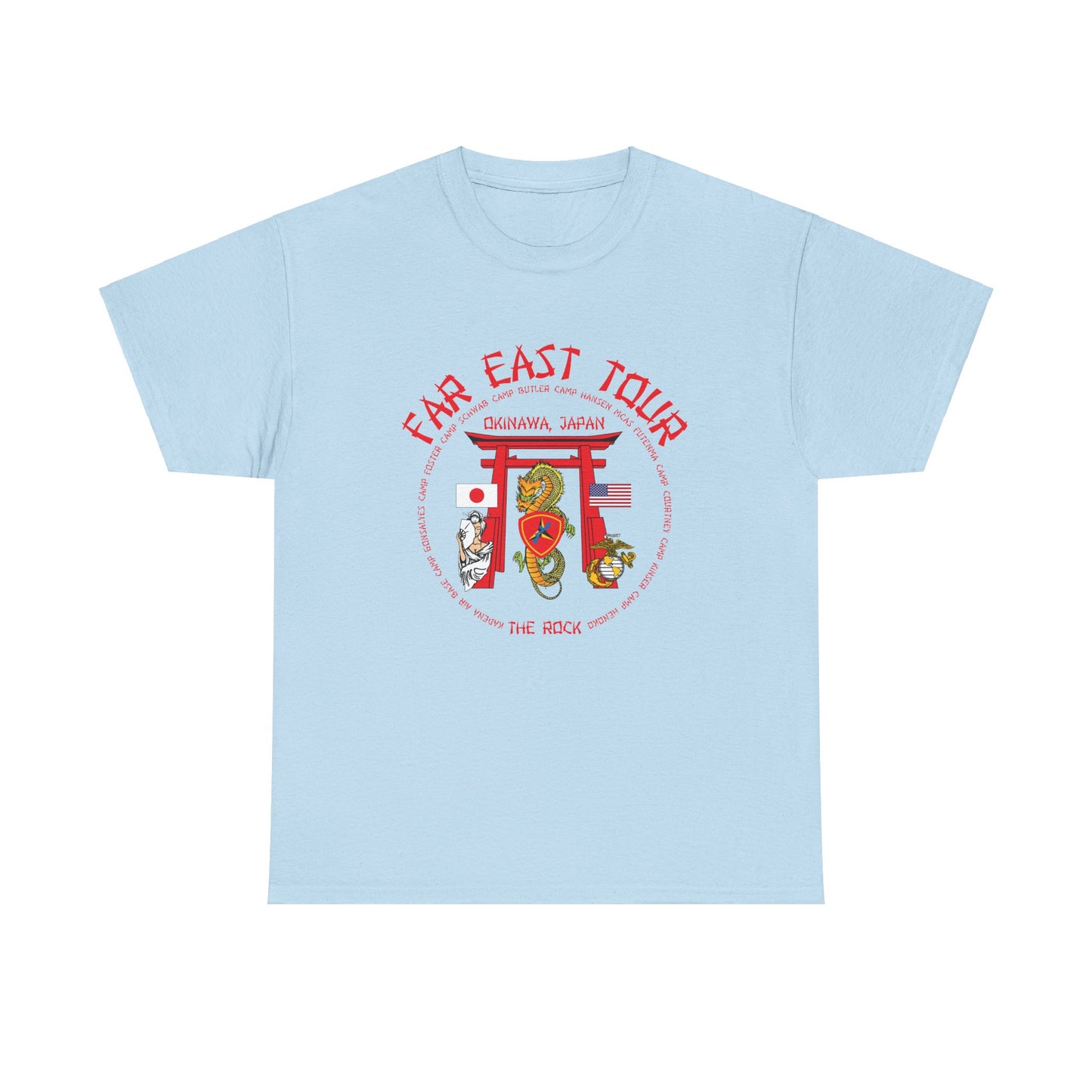 Far East Tour Okinawa Japan Unisex Heavy Cotton Tee