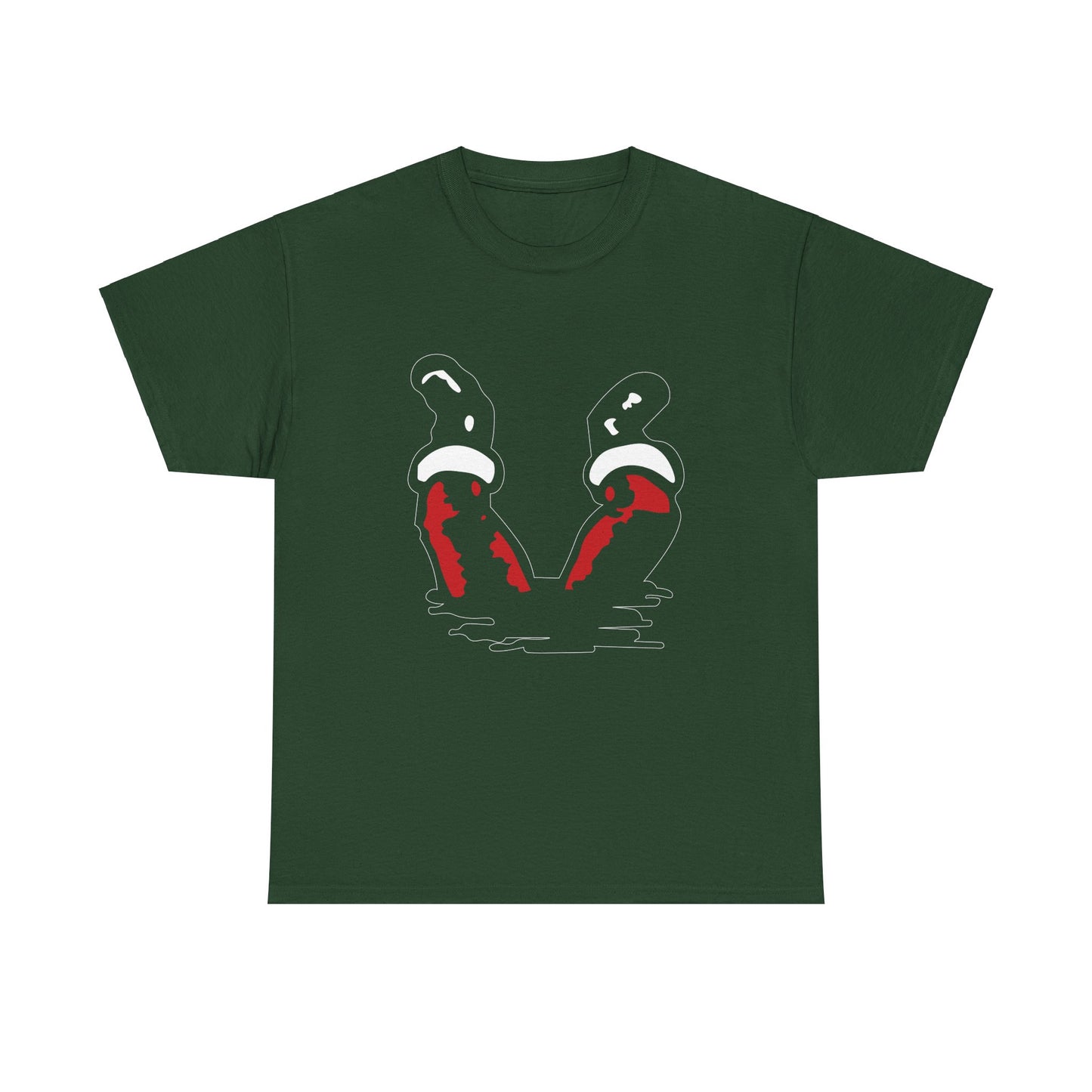 End of Santa サンタ終了 Santa is gone missing ....slipped Unisex Heavy Cotton Tee