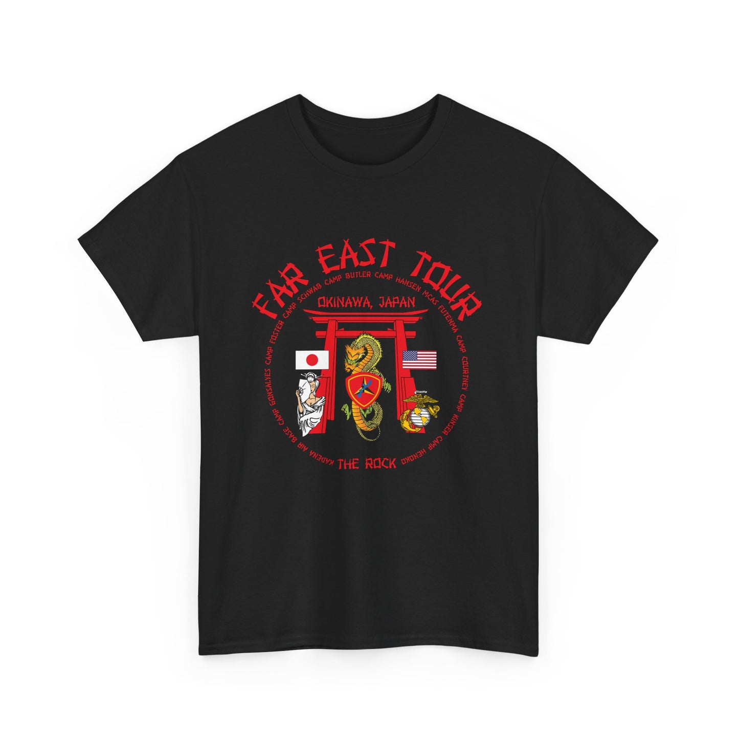 Far East Tour Okinawa Japan Unisex Heavy Cotton Tee