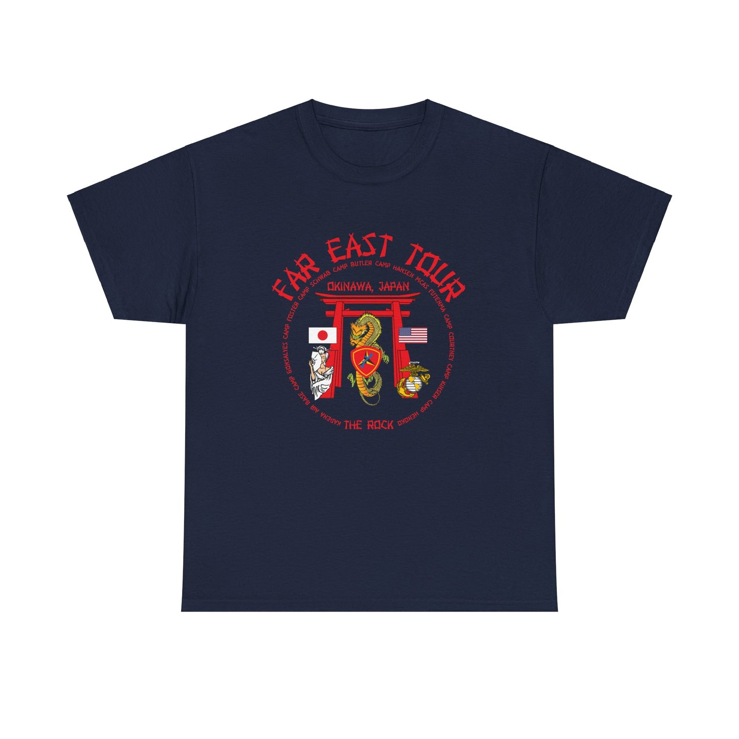 Far East Tour Okinawa Japan Unisex Heavy Cotton Tee