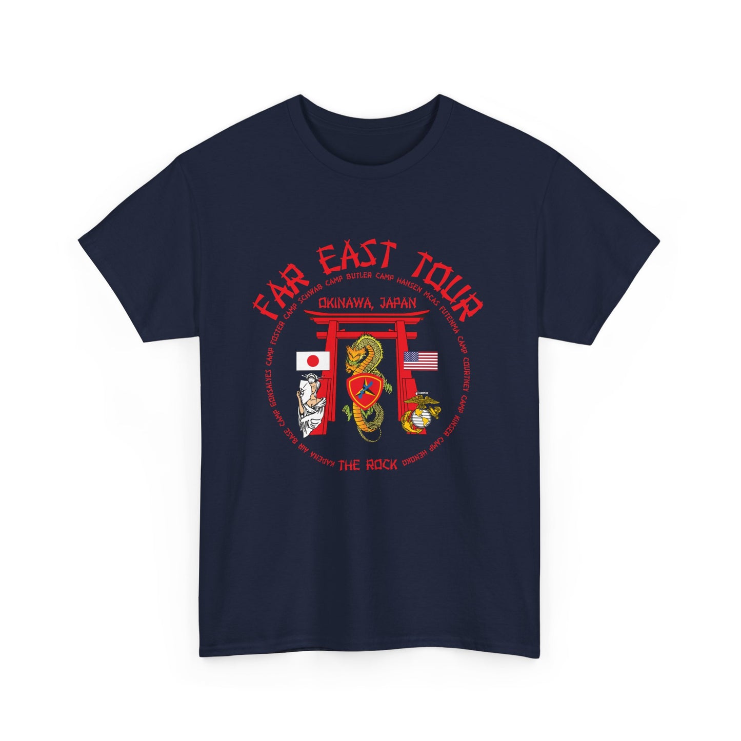 Far East Tour Okinawa Japan Unisex Heavy Cotton Tee