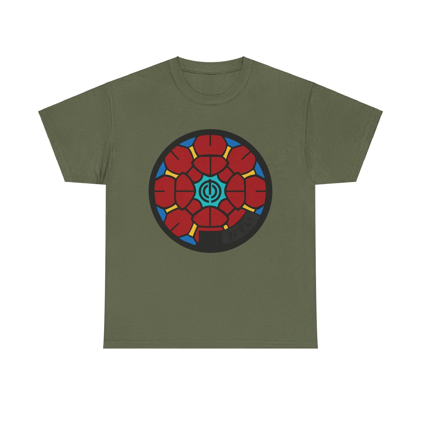 Okinawa Naha Japan Manhole - Hanagasa Drainspotters Japan Unisex Heavy Cotton Tee