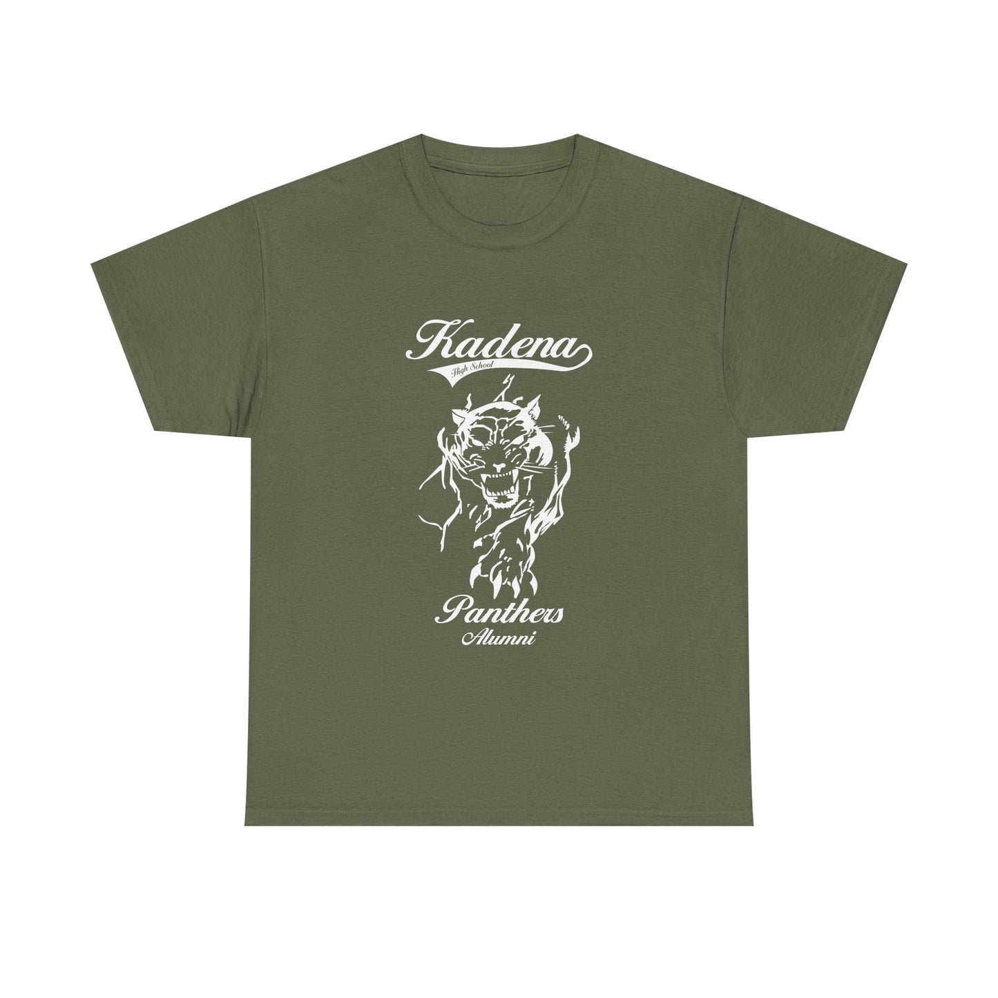 Kadena Panthers Alumni  Kadena High Okinawa Japan  沖縄 嘉手納カデナ高校Unisex Heavy Cotton Tee