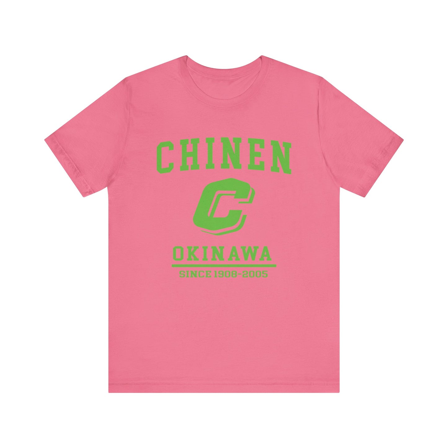 Chinen Okinawa Unisex Jersey Tee - Retro Style, Casual Comfort