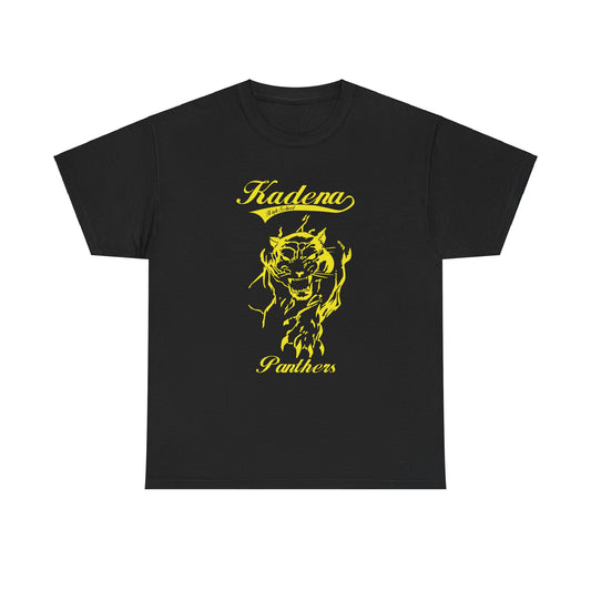 Kadena Panthers  Kadena High Okinawa Japan  沖縄 嘉手納カデナ高校Unisex Heavy Cotton Tee