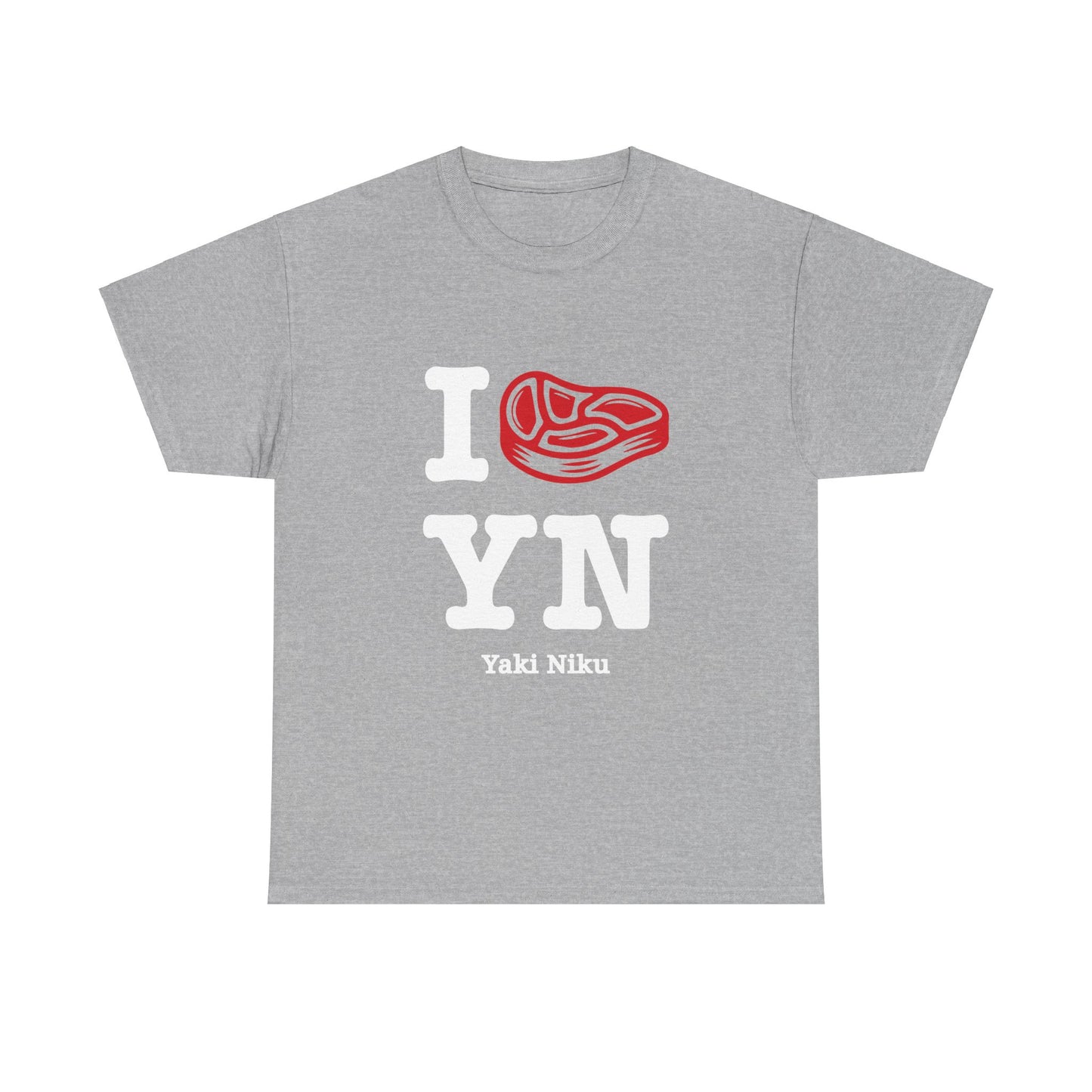 I love Yakiniku BBQ Japanese Barbeque Japan foodie Humor 焼肉    Unisex Heavy Cotton Tee