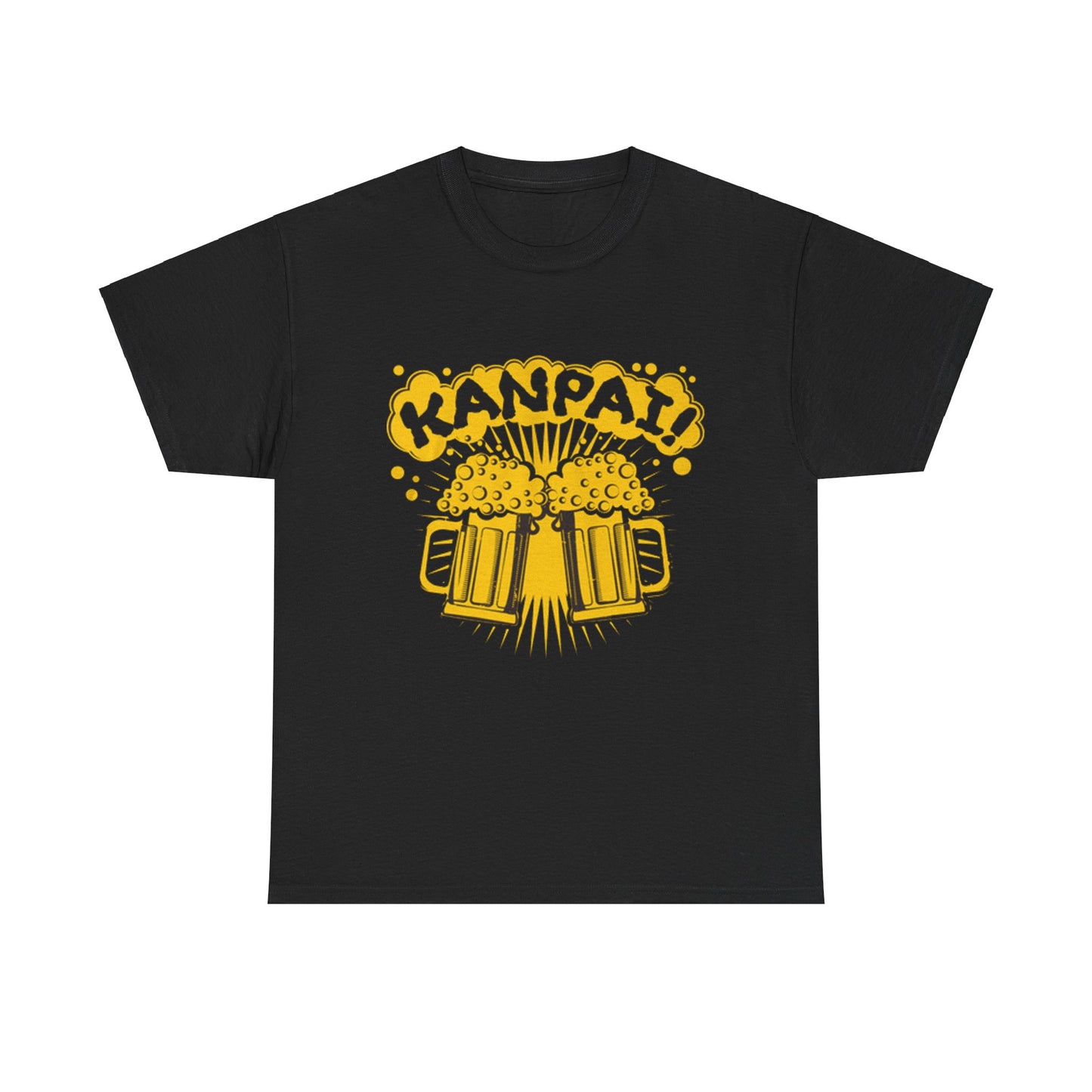 Kanpai Cheers Japan Japanese Humor Unisex Heavy Cotton Tee