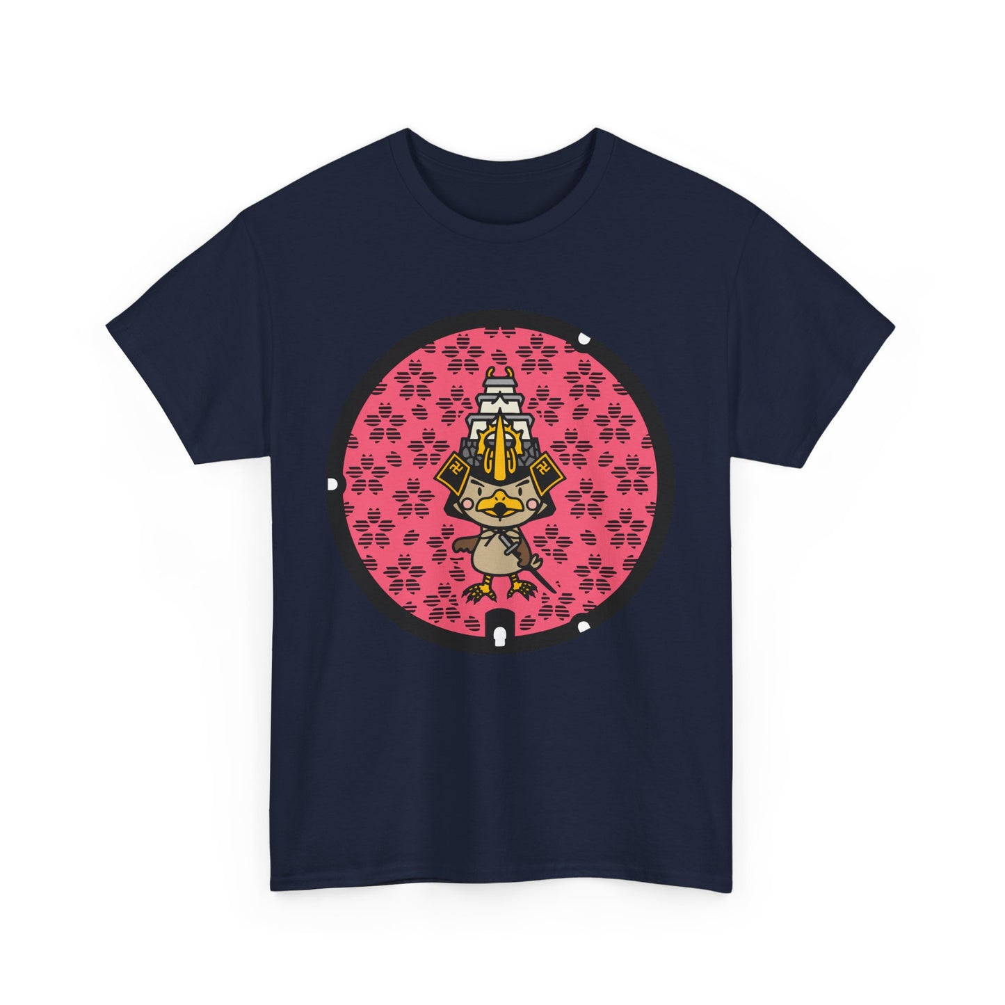 Sakura 🌸 Manhole Madness! 🌸 Aomori Japan  Unisex Heavy Cotton Tee