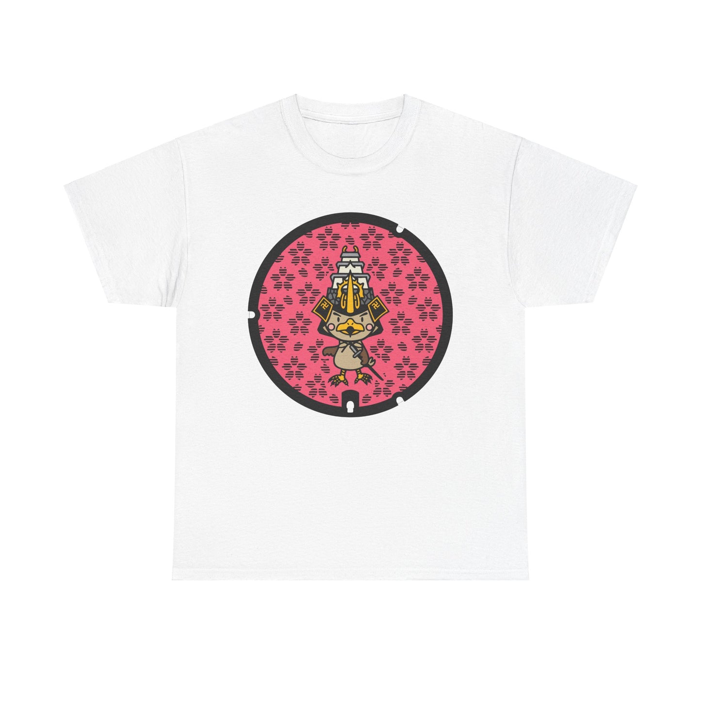 Sakura 🌸 Manhole Madness! 🌸 Aomori Japan  Unisex Heavy Cotton Tee