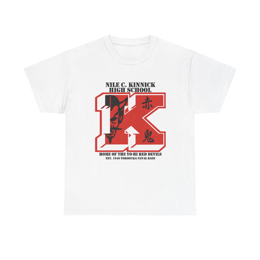 Nile C. Kinnick High School Spirit Shirt Red Devils Gear, Graduation Gift Yokohama Pride Shirt – Military Brat