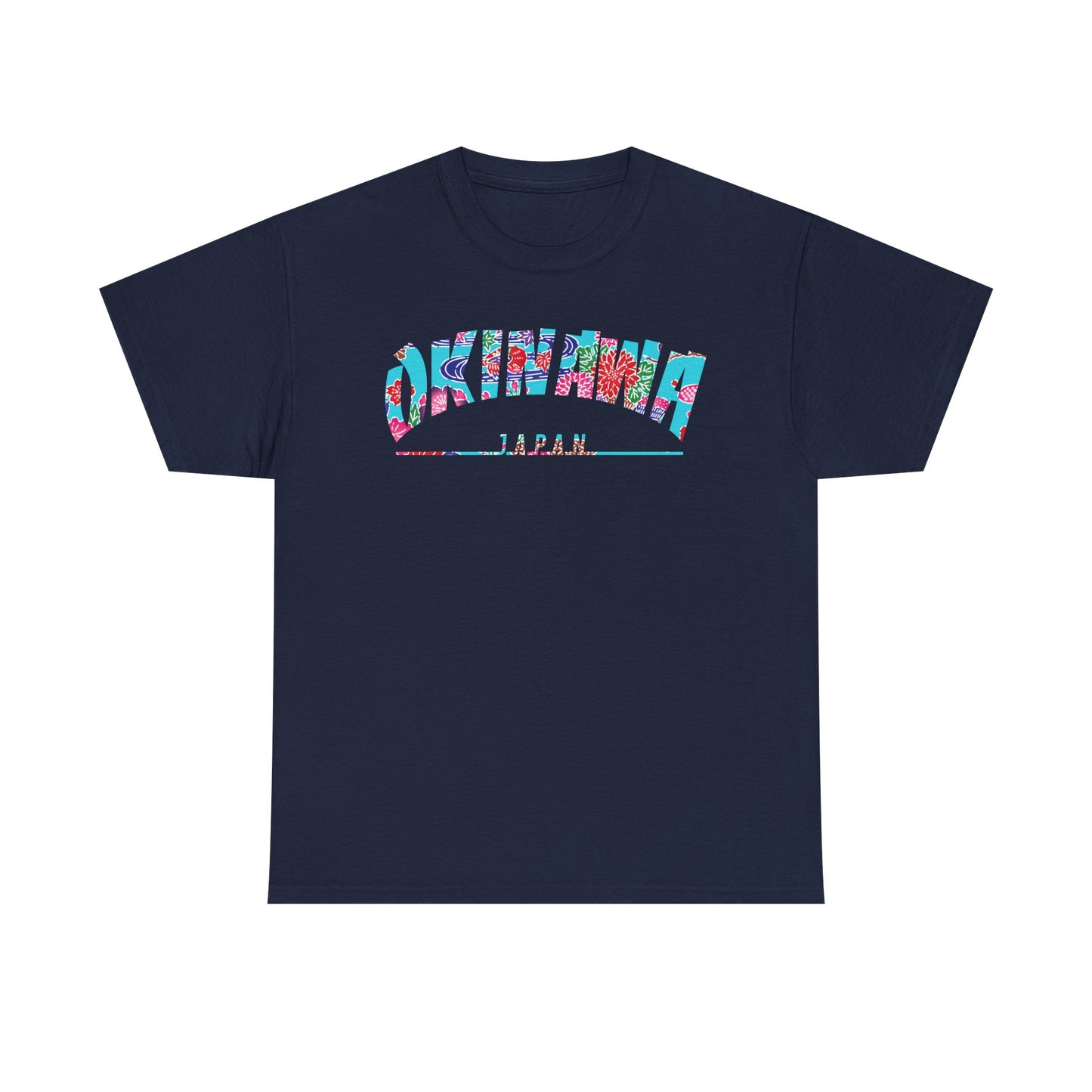 Okinawa Bingata Pattern Unisex Heavy Cotton Tee