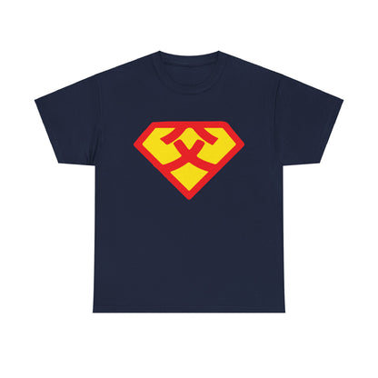 Super Dad Kanji T-Shirt: A Hero's Strength in Every Letter  Unisex Heavy Cotton Tee