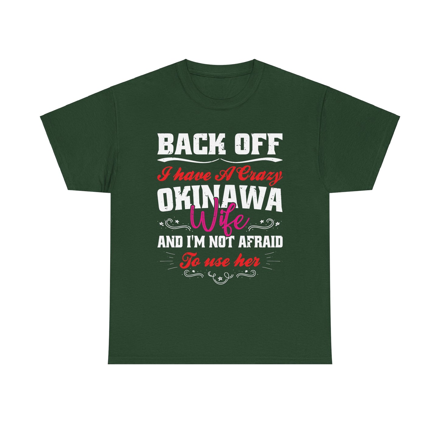 Okinawa Wife Married to Okinawan OkiWife Unisex Heavy Cotton Tee