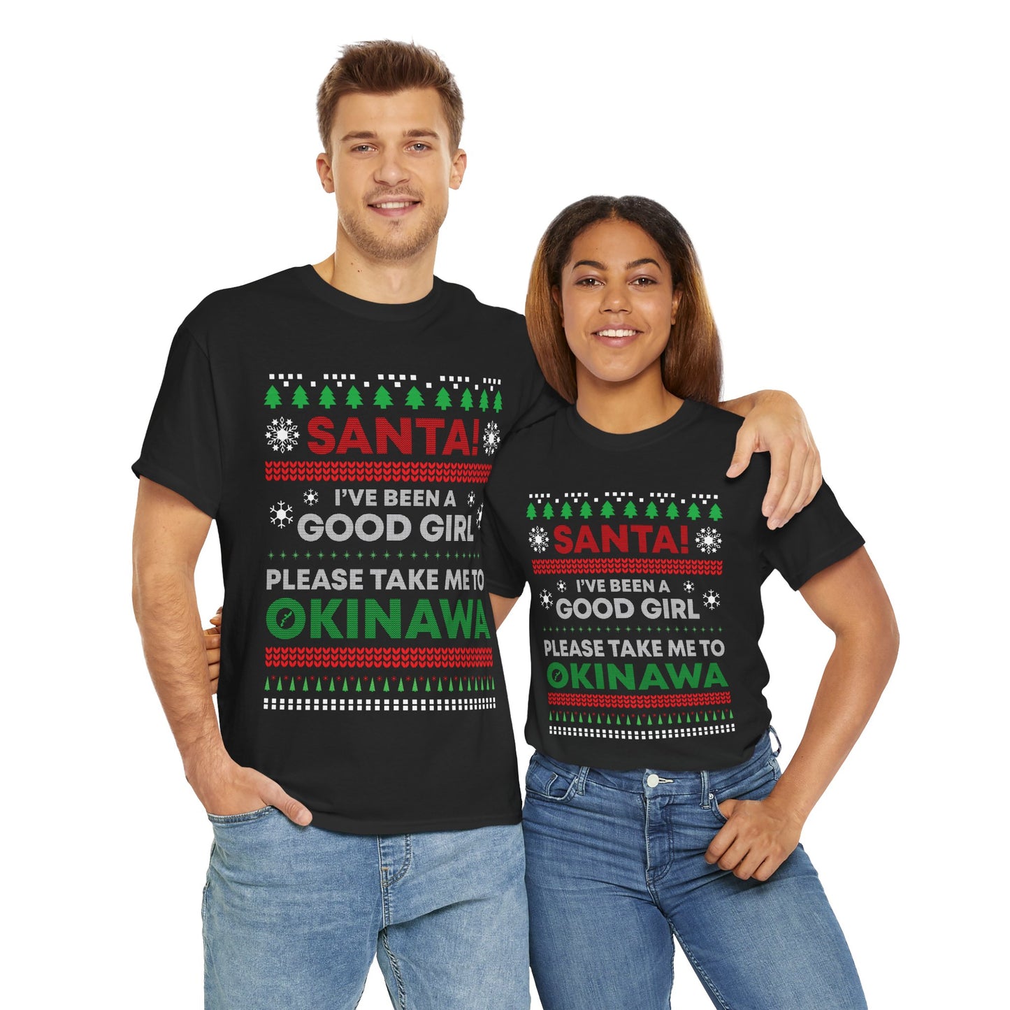 Please take me to Okinawa Christmas in Okinawa Japan Santa Claus Take Me to Okinawa Tee