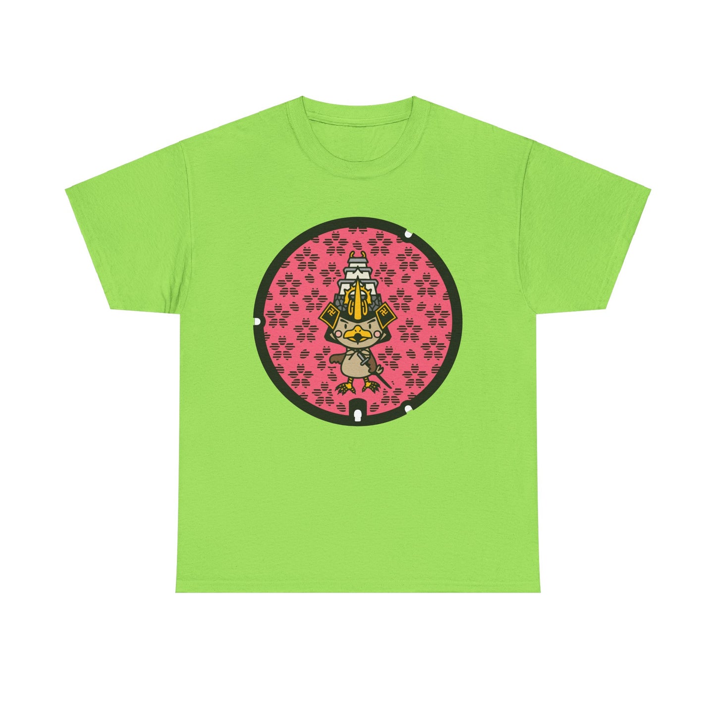 Sakura 🌸 Manhole Madness! 🌸 Aomori Japan  Unisex Heavy Cotton Tee