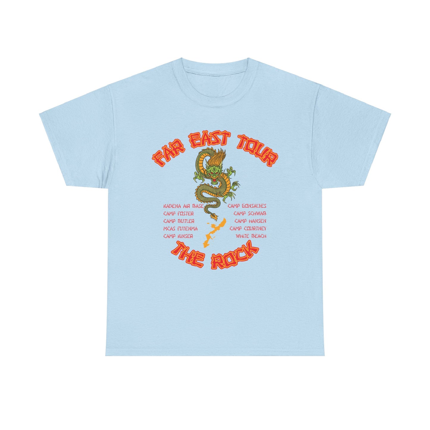 Far East Tour Okinawa Japan  Unisex Heavy Cotton Tee