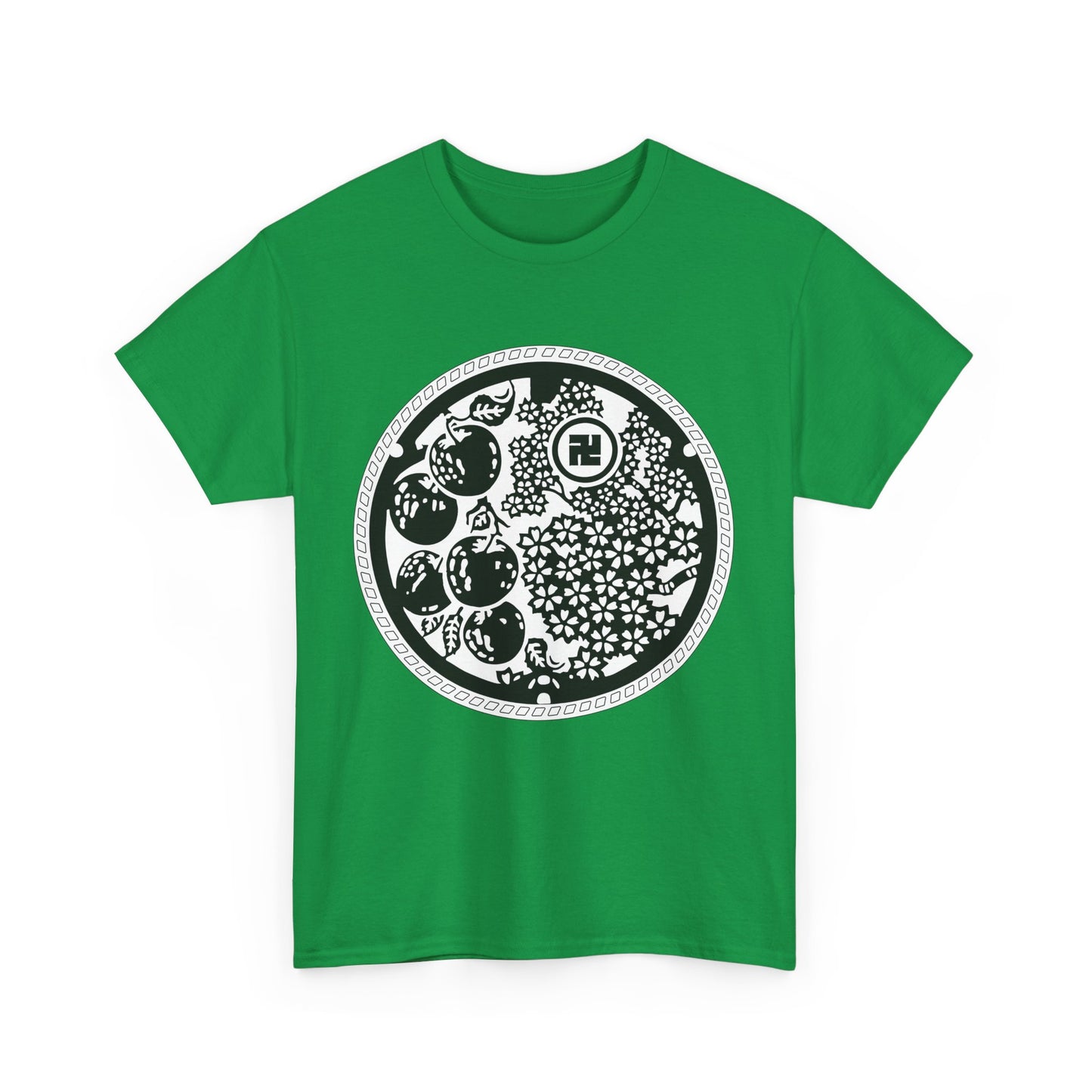 Manhole Mania: Hirosaki Apple Edition Unisex Heavy Cotton Tee