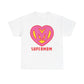 Pink Super Mom 'S' Logo - Custom Heroine Gift, Mother's Day, Shareable! Unisex Heavy Cotton Tee
