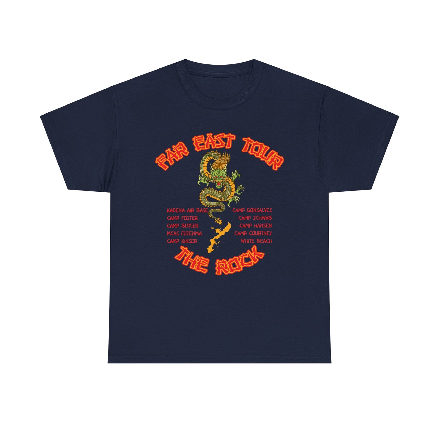 Far East Tour Okinawa Japan  Unisex Heavy Cotton Tee