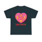 Pink Super Mom 'S' Logo - Custom Heroine Gift, Mother's Day, Shareable! Unisex Heavy Cotton Tee