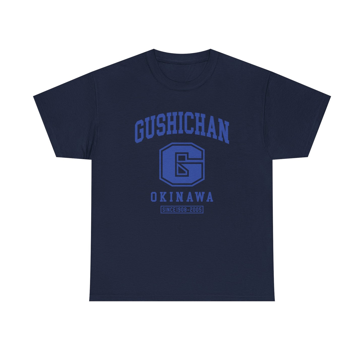 Gushichan Okinawa Unisex Heavy Cotton Tee - Casual Comfort for Everyday Wear