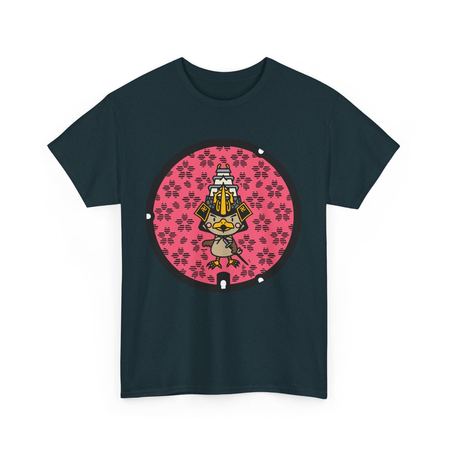 Sakura 🌸 Manhole Madness! 🌸 Aomori Japan  Unisex Heavy Cotton Tee