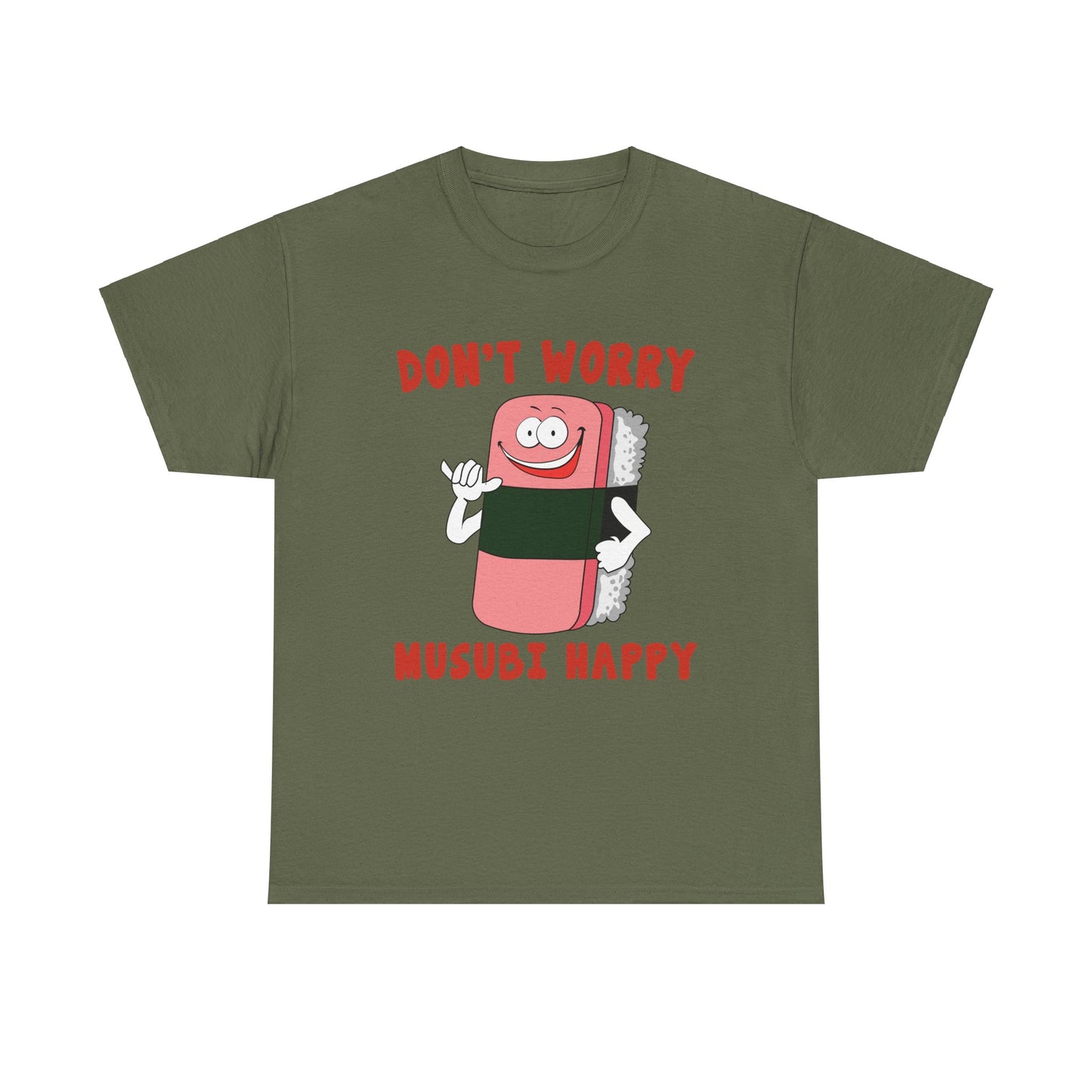 Musubi Happy Spam Onigiri Unisex Heavy Cotton Tee