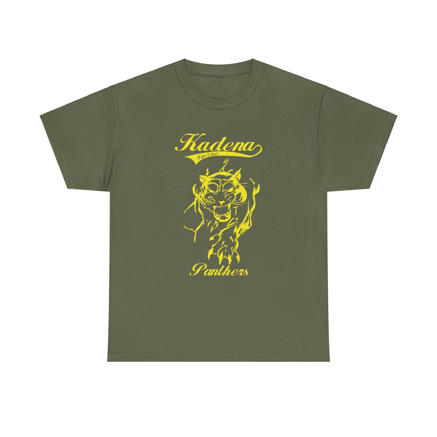 Kadena Panthers  Kadena High Okinawa Japan  沖縄 嘉手納カデナ高校Unisex Heavy Cotton Tee