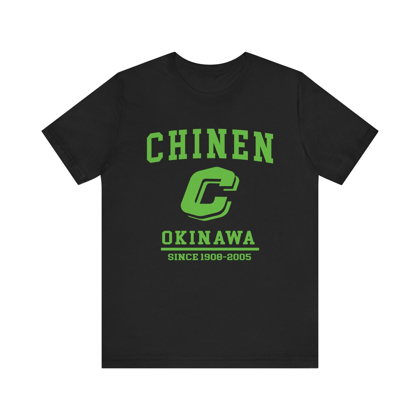 Chinen Okinawa Unisex Jersey Tee - Retro Style, Casual Comfort