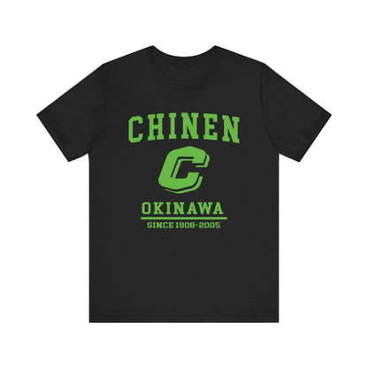 Chinen Okinawa Unisex Jersey Tee - Retro Style, Casual Comfort