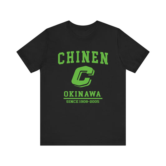 Chinen Okinawa Unisex Jersey Tee - Retro Style, Casual Comfort