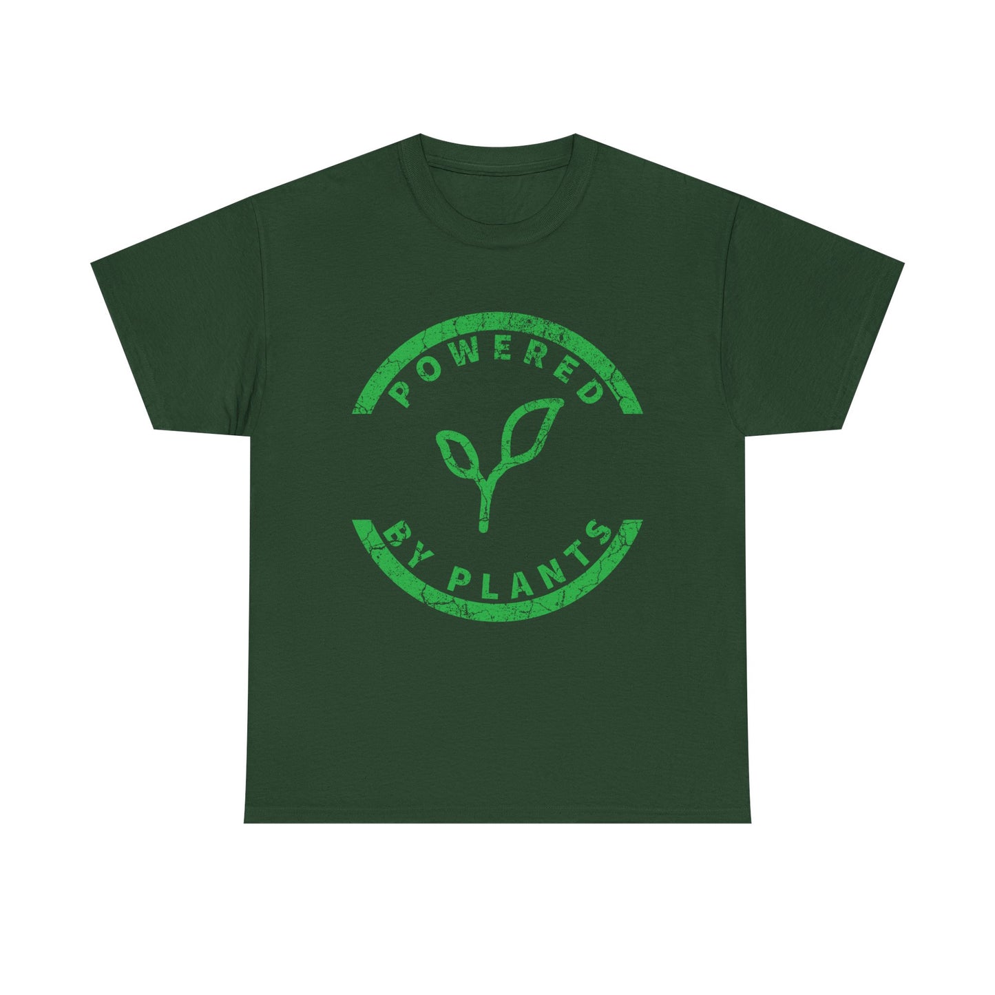 Powered by Plants Vegetarian Vegan Unisex Heavy Cotton Tee