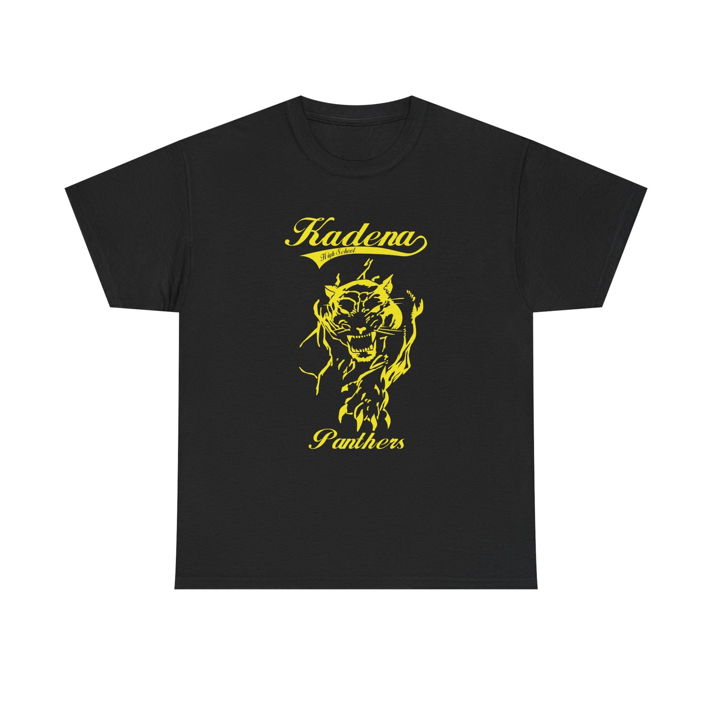 Copy of Kadena Panthers  Kadena High Okinawa Japan  沖縄 嘉手納カデナ高校Unisex Heavy Cotton Tee