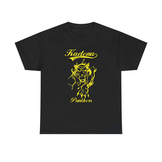 Copy of Kadena Panthers  Kadena High Okinawa Japan  沖縄 嘉手納カデナ高校Unisex Heavy Cotton Tee