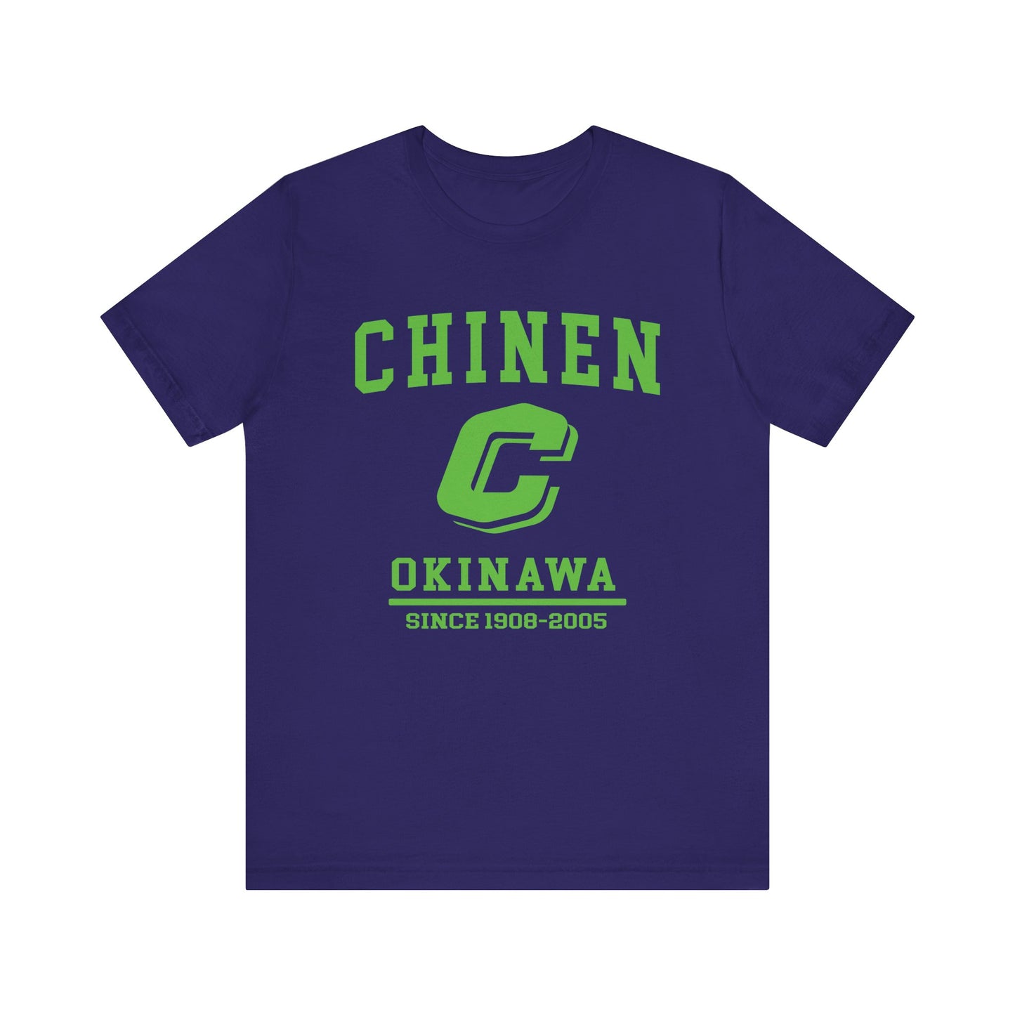 Chinen Okinawa Unisex Jersey Tee - Retro Style, Casual Comfort
