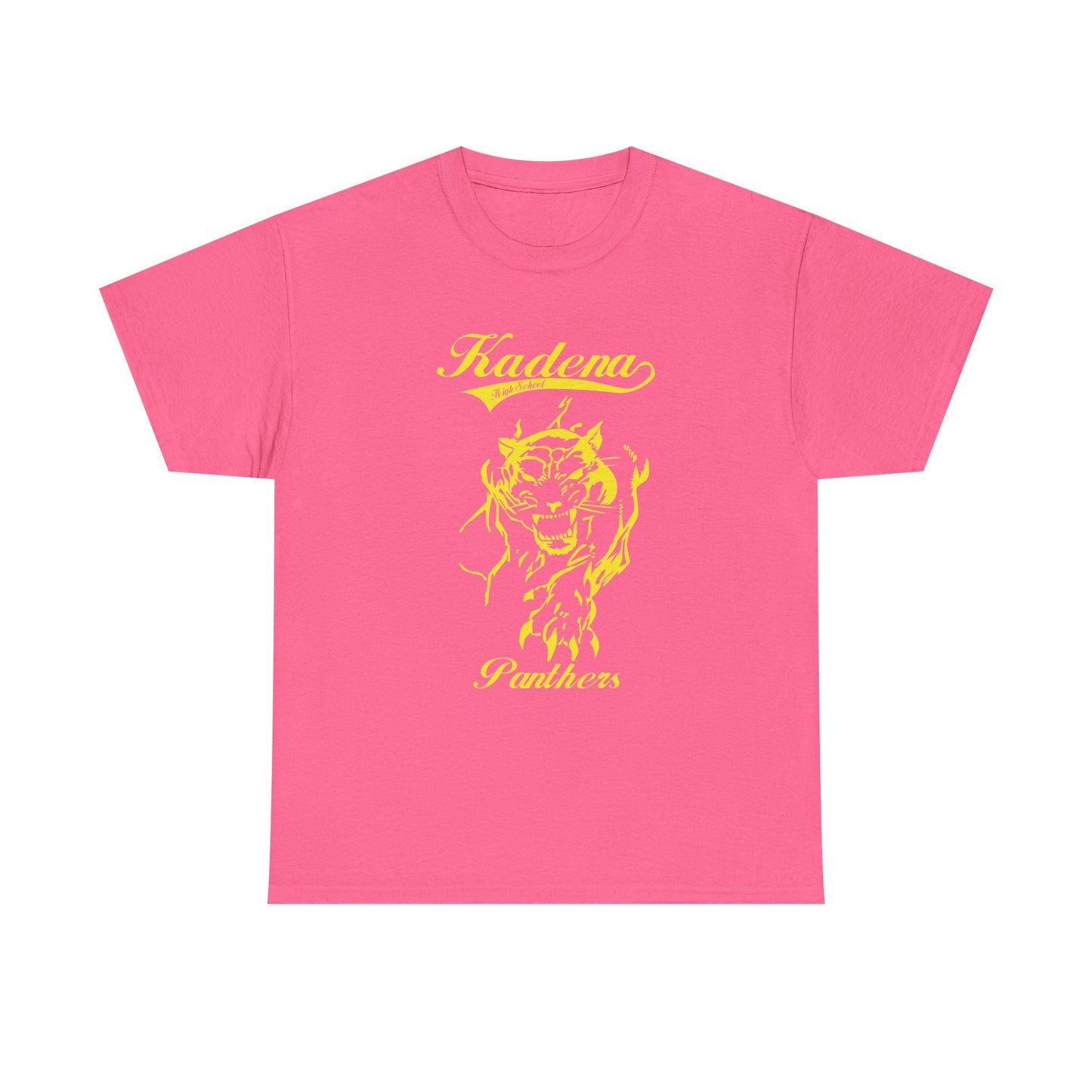 Copy of Kadena Panthers  Kadena High Okinawa Japan  沖縄 嘉手納カデナ高校Unisex Heavy Cotton Tee