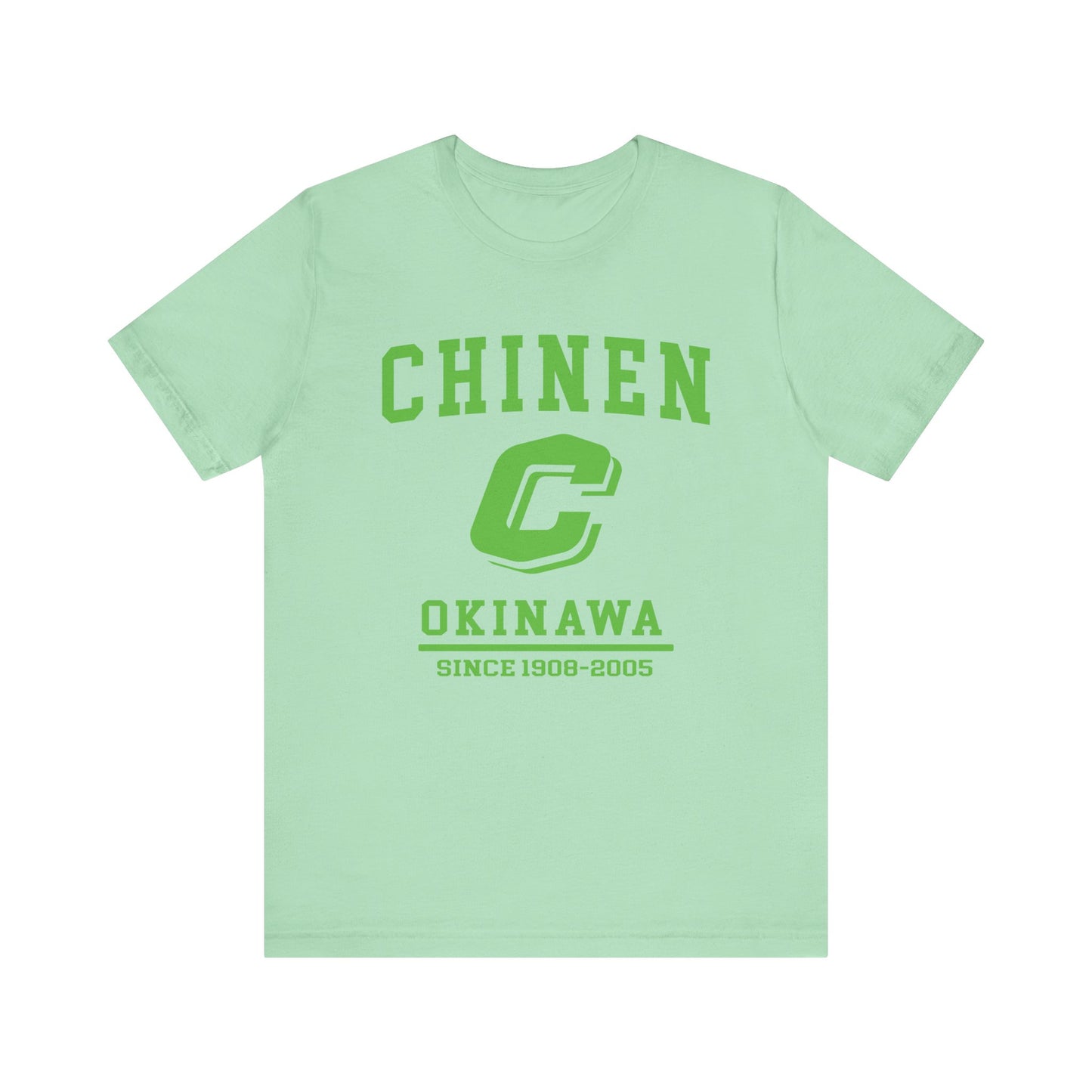 Chinen Okinawa Unisex Jersey Tee - Retro Style, Casual Comfort