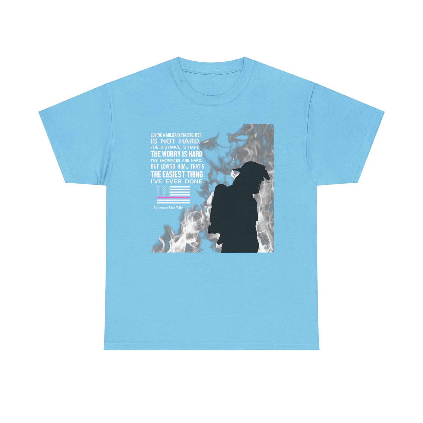 Firefighter Tribute Heavy Cotton Tee - Inspirational Quote Shirt