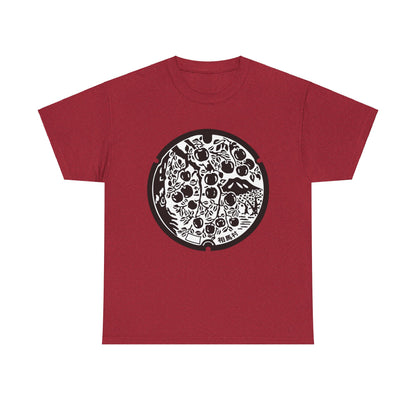 Manhole Madness: A Journey Through Hirosaki's Artistic Underside Unisex Heavy Cotton Tee